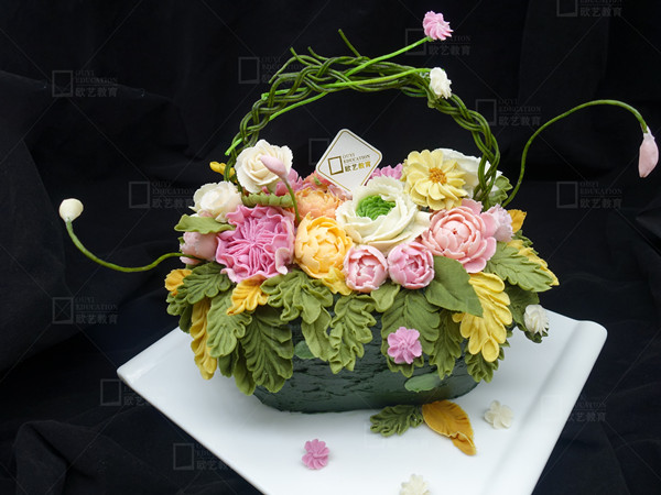 韩式裱花 花篮