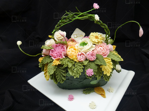 韩式裱花 花篮